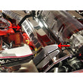 Rail Covers w/Black Solid Vinyl Inlay&Perforated Intake for 08 SRT8 w/OE Intake
