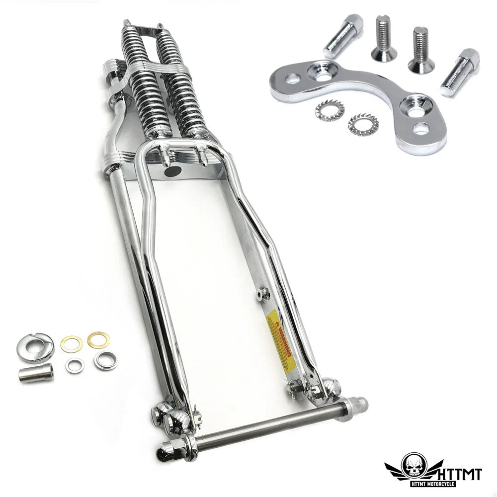 Springer Front End +4" Over Stock Length with Handlebar Adapter for Harley Custom