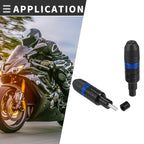 Motorcycle Frame Slider Exhaust Anti-Crash Protector for Honda  2 x Blue