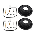 2 Sets Carburetor Repair Kit Diaphragm for Kawasaki KLE400 KLE500 (1991–2007)