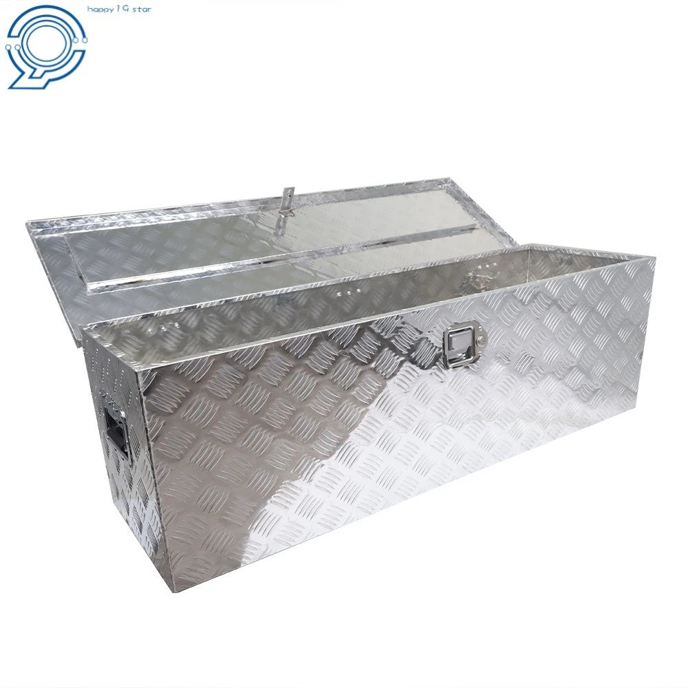 Rectangular Aluminum Tool Box for Flatbed Trailer (49" x 15" x 15")