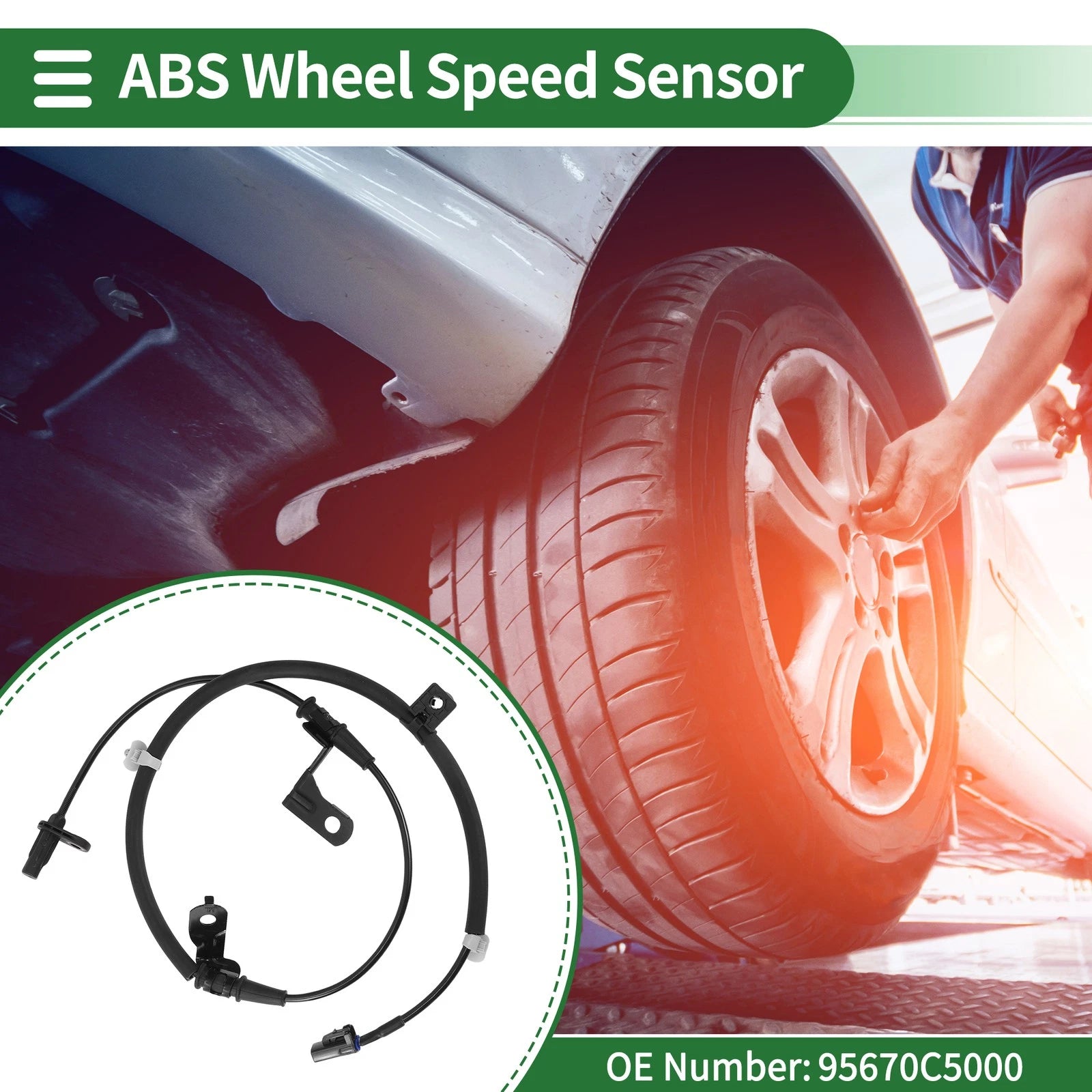 ABS Wheel Speed Sensor No. 95670C5000 for Kia Sorento (2015–2023)