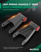 2" Drop Lowering Shackle Kit for Ford F250 F350 Super Duty (1999–2007)