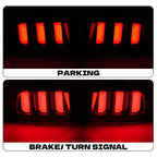 Clear LED Tube Tail Lights for Ford Mustang (2005-2009)