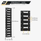 Set of 4 E Track Tie Down Rails for Cargo Trailers (2')