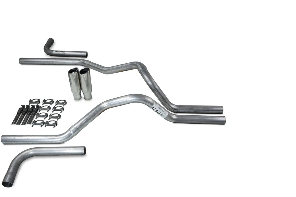 2.5" Dual Exhaust Kit for Chevy GMC 1500 (1999–2006) Side Exit