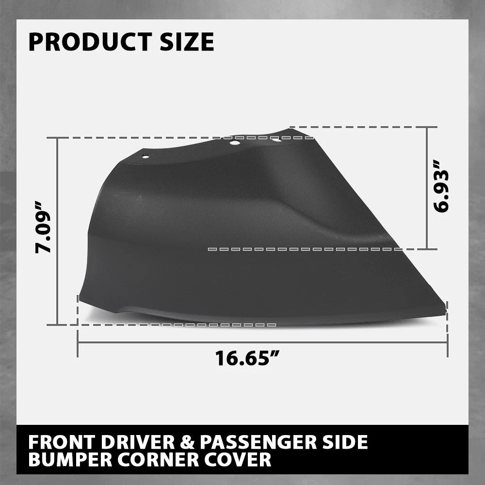 Set of 2 Front Bumper Corner Covers for Ford EcoSport (2018–2022)