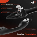 Rear Left Door Handle for Honda Odyssey (2005-2010) - Black Plastic
