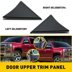 Front Door Panel Left & Trim Upper Right for Chevrolet Silverado GMC Sierra