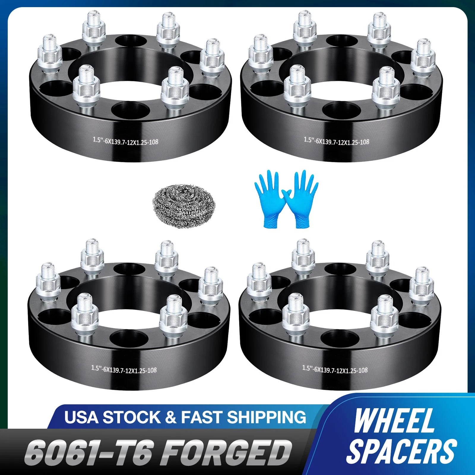 Set of 4 Wheel Spacers 1.5" 6x139.7 for Infiniti QX4, Nissan Frontier, Titan (1998–2004)