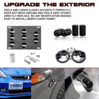 Tow Hook License Plate + Air Valve Cap for Honda S2000 (1999-2009)