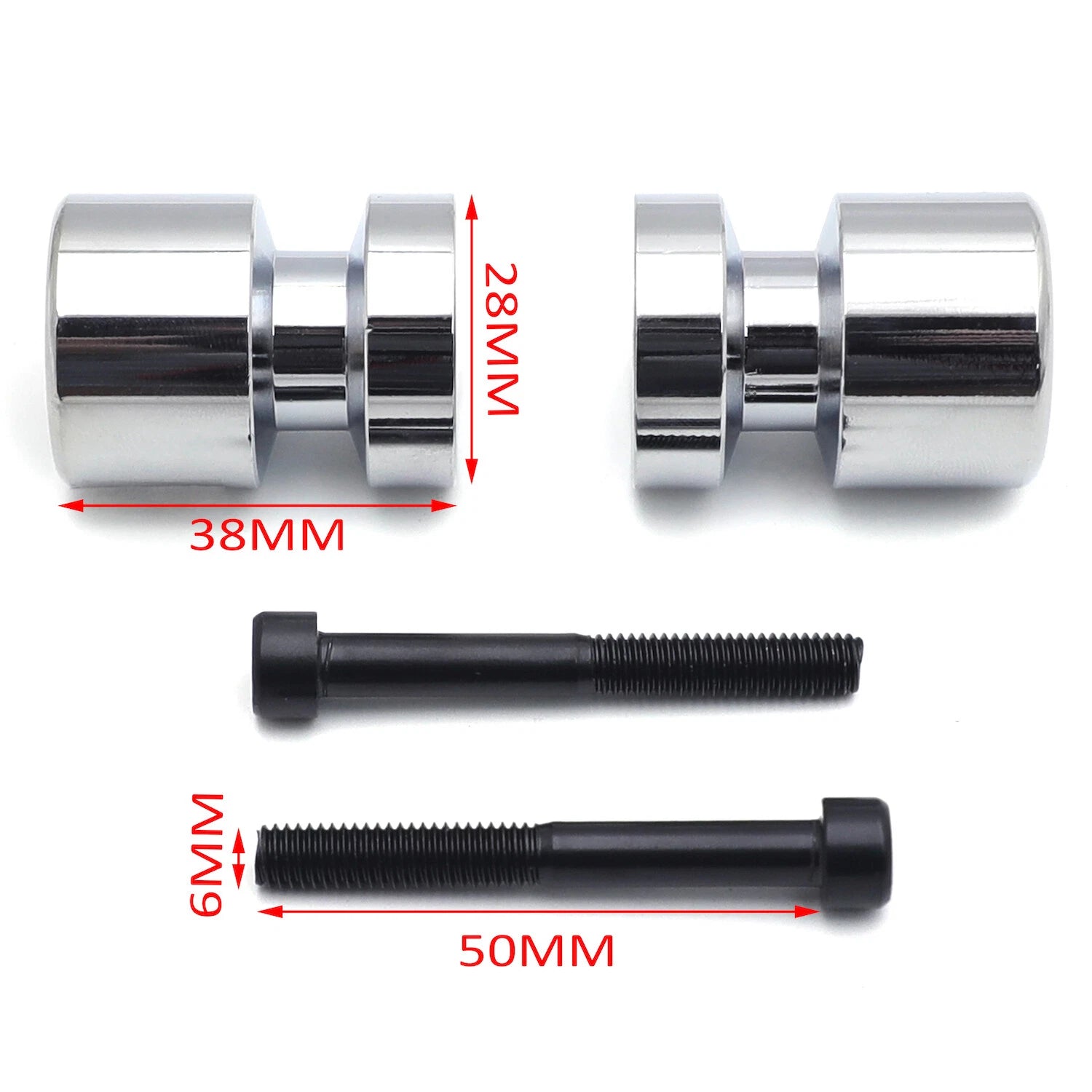 Swingarm Spool 6mm Thread for Yamaha VMAX (All Years) / Triumph Daytona 675 (2006–2012)