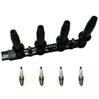 Set of 4 Spark Plugs & Ignition Coil for Saturn Astra (2007-2009)