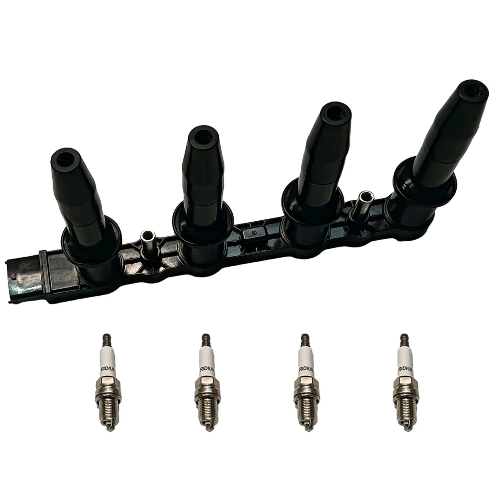 Set of 4 Spark Plugs & Ignition Coil for Saturn Astra (2007-2009)
