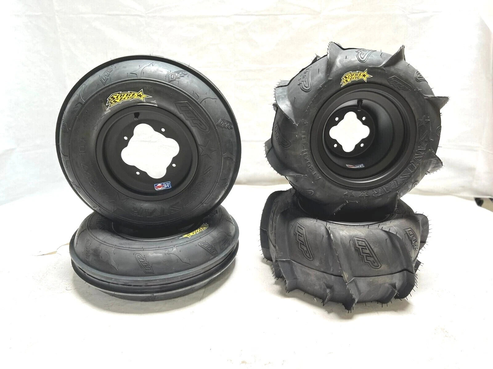 Set of 2 ITP Sand Star Paddle Tires for KFX400 LTZ400 (2003–2006)