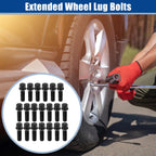 20pcs M14x1.5 Extended Wheel Lug Bolts Ball Seat 40mm for VW Audi 