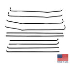 Door Window Felt Rubber Beltline Kit for 1955-1957 Chevy Bel Air 2-Door Sedan