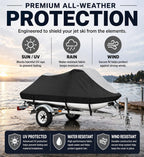 Jet Ski Cover for Sea Doo GTI GTS (1992–2002) Black-Grey