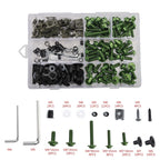 Set of 198 Green Clips & M6 Screws for German M5 Trim Screws