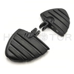 Black Wing Mini Floorboards w/ Adapters for Harley FXBB FXBR FXBRS (2018–2023)