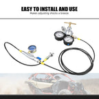 Nitrogen Shock Regulator Fill Tool w/2" Gauge for Off-Road Vehicles