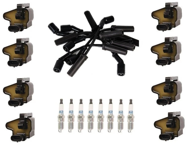 Set of 8 Ignition Wires & 8 Spark Plugs for Escalade Tahoe Yukon H2 (2002–2006)