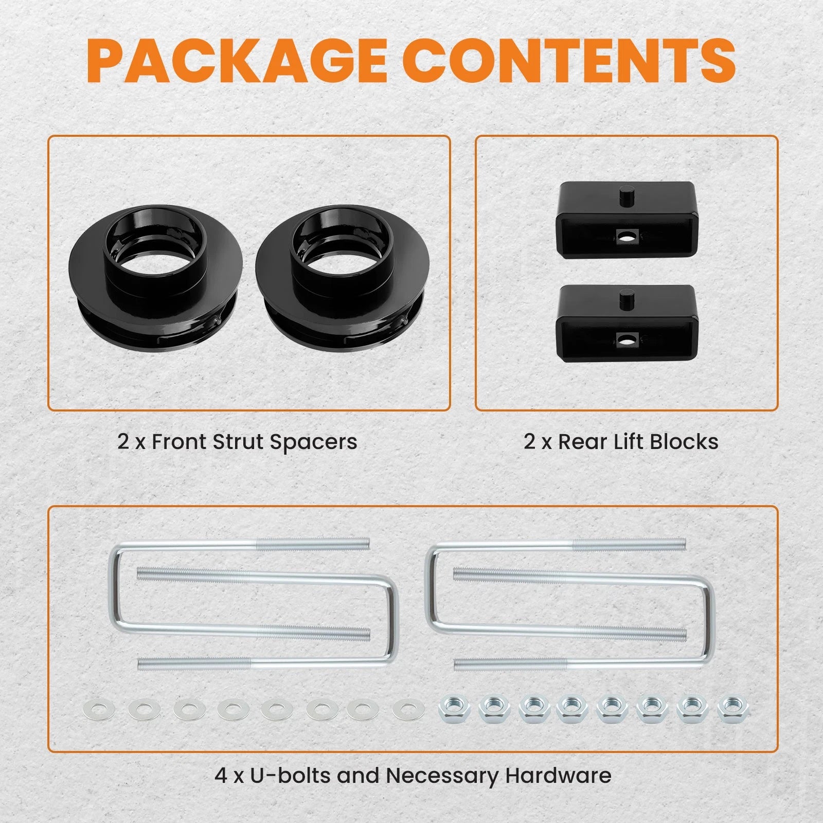 3" Front 2" Rear Leveling Lift Kit for Chevy Silverado GMC Sierra (1999–2007)