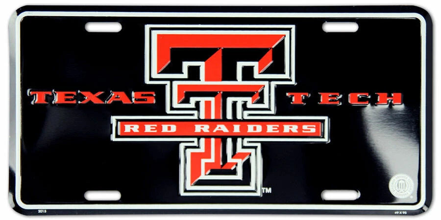 Texas Tech Red Raiders License Plate Tag 6x12