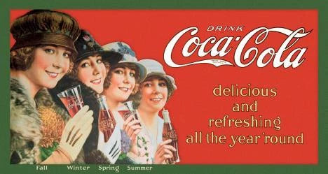 Vintage Tin Metal Sign for Coca Cola Coke Bottle (1689)
