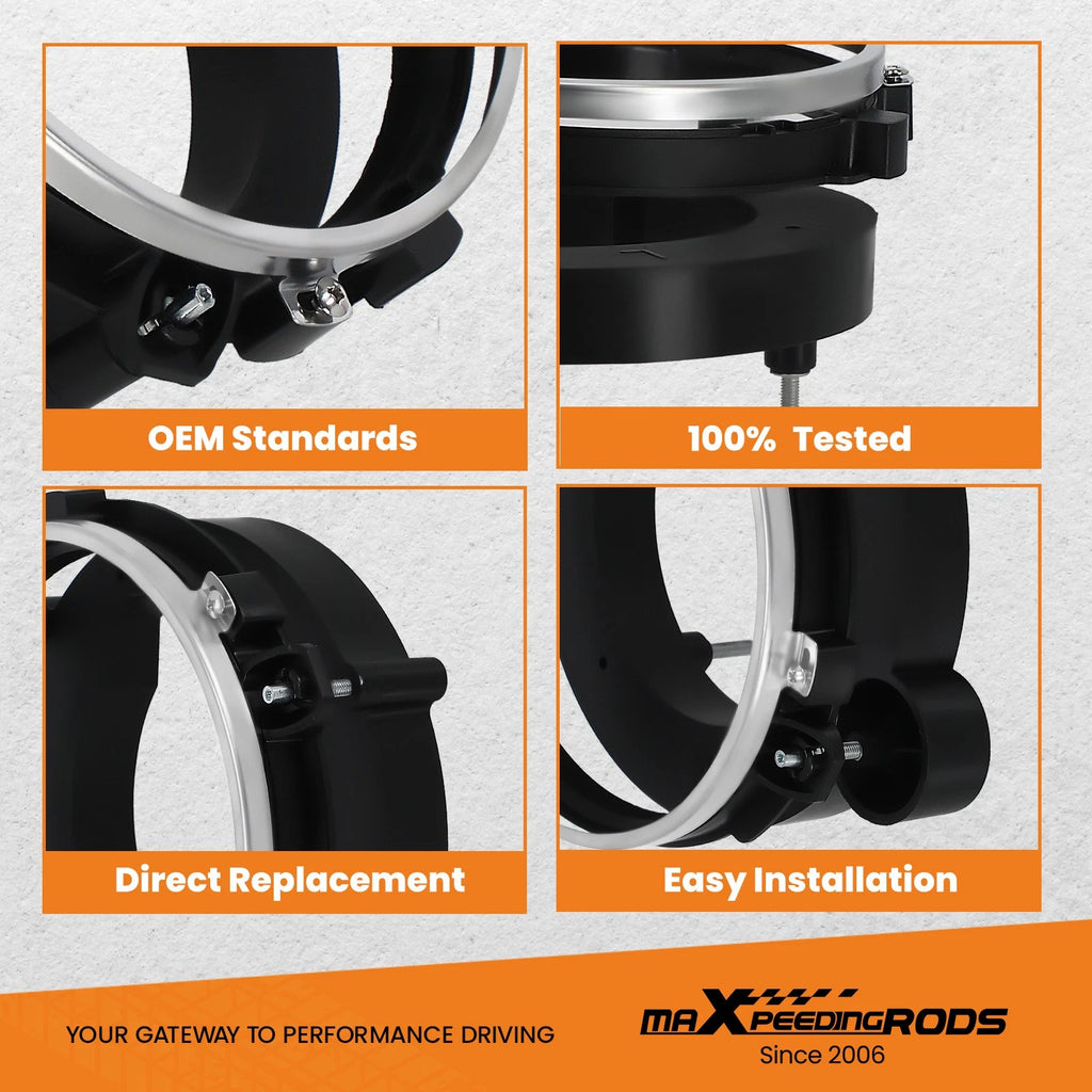 Headlight Bulb Brackets & Light Rings for Jeep Wrangler (1997-2006)