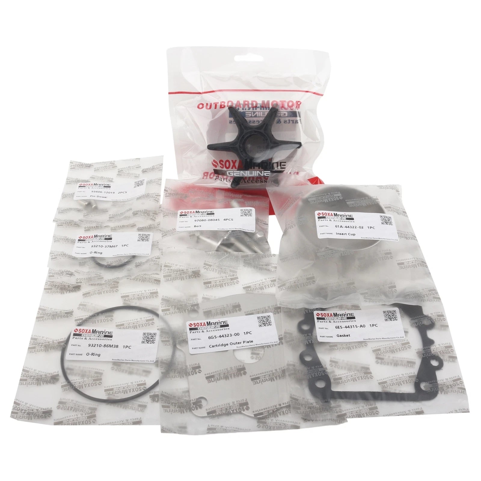 Water Pump Repair Service Kit 61A-W0078-00 for Yamaha Outboard