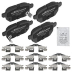 Set of 4 Rear Ceramic Brake Pads for Lexus CT200h (2011–2017), Pontiac Vibe (2009–2010)