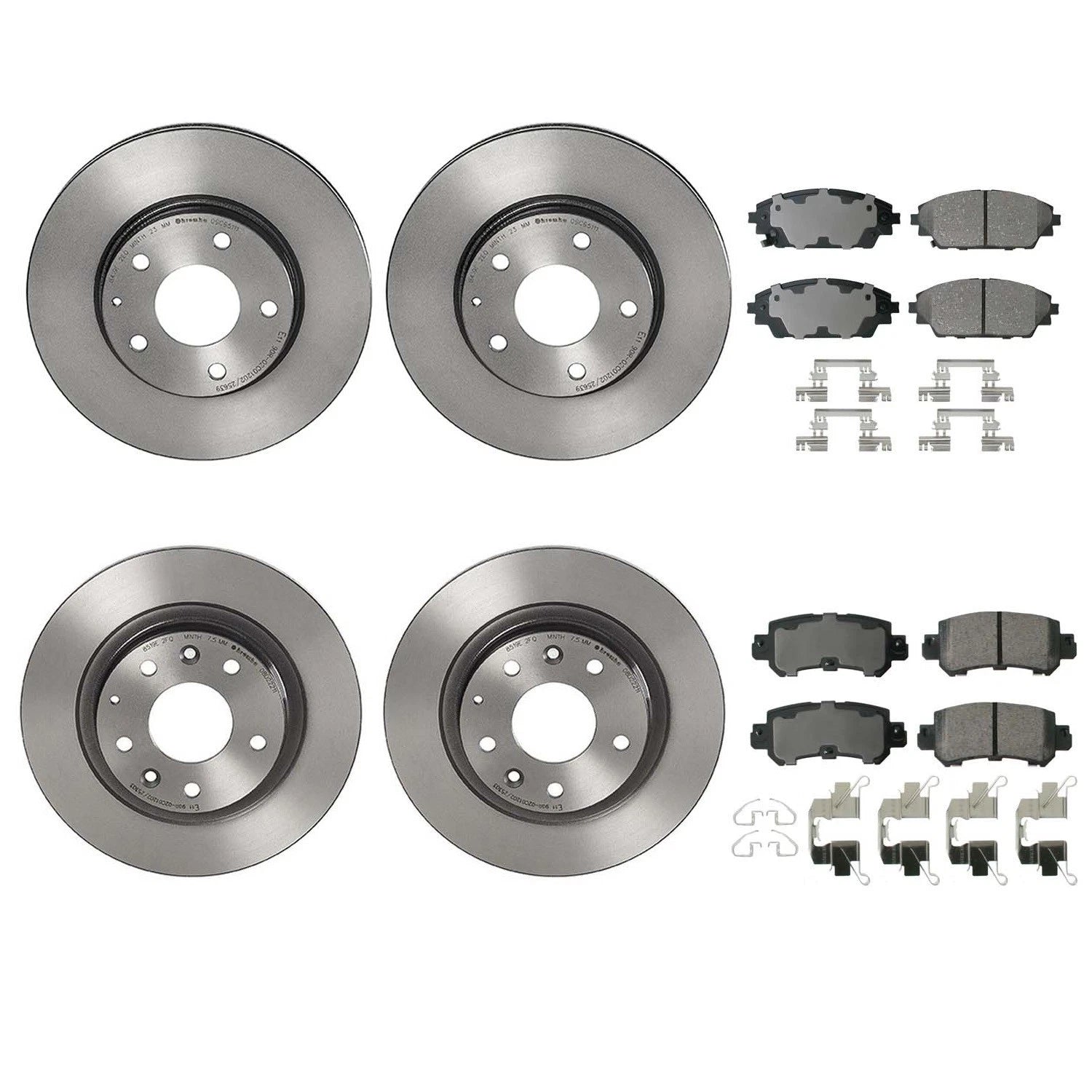 Akebono ProACT Brake Kit with Disc Rotors & Ceramic Pads for Mazda CX-3 (2016–2021)