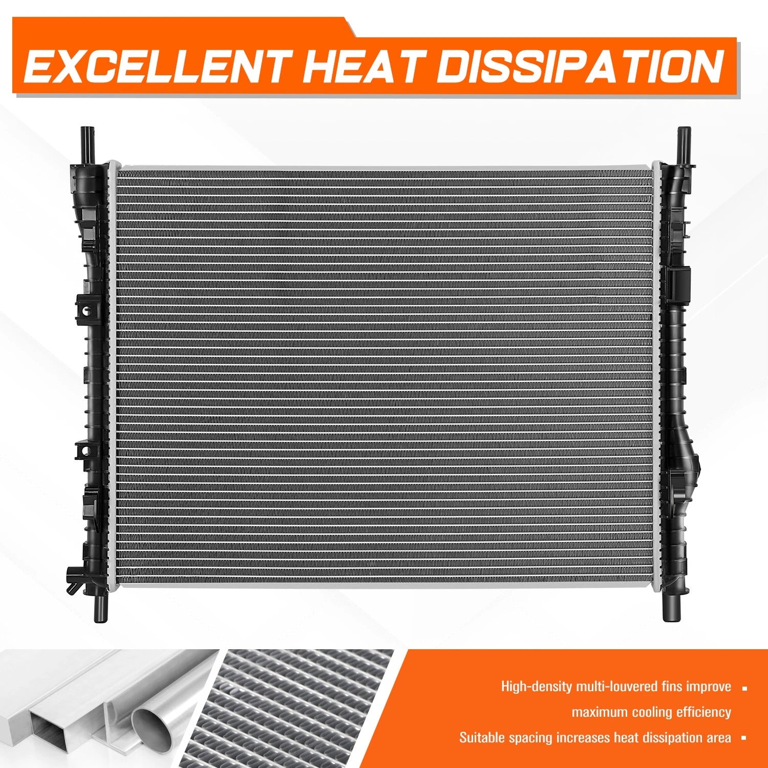 Aluminum Cooling Radiator for Ford Mustang (2015–2023) DPI-13486
