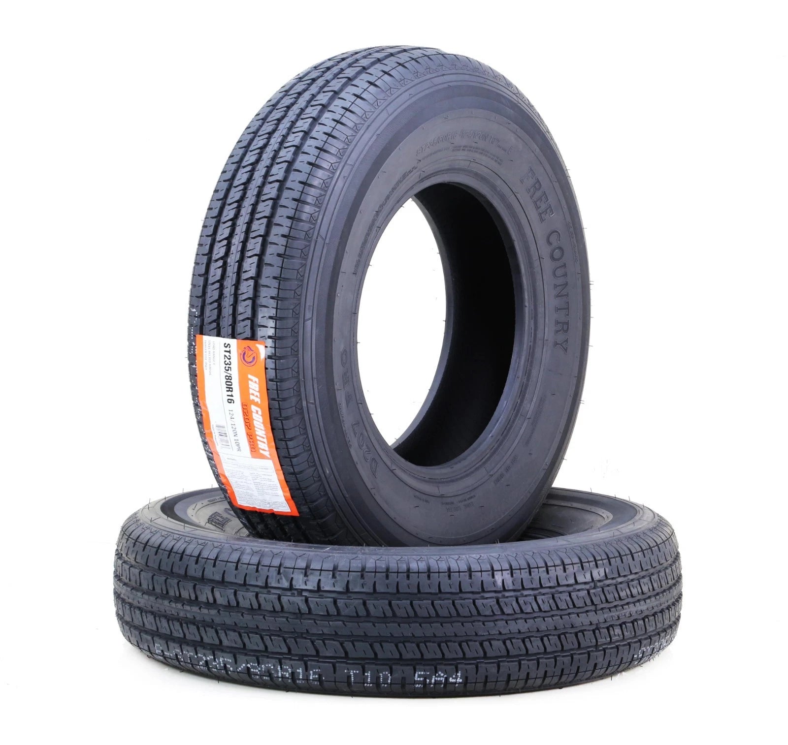 2 Trailer Tires ST235/80R16 10PR Load Range E w/Scuff Guard for