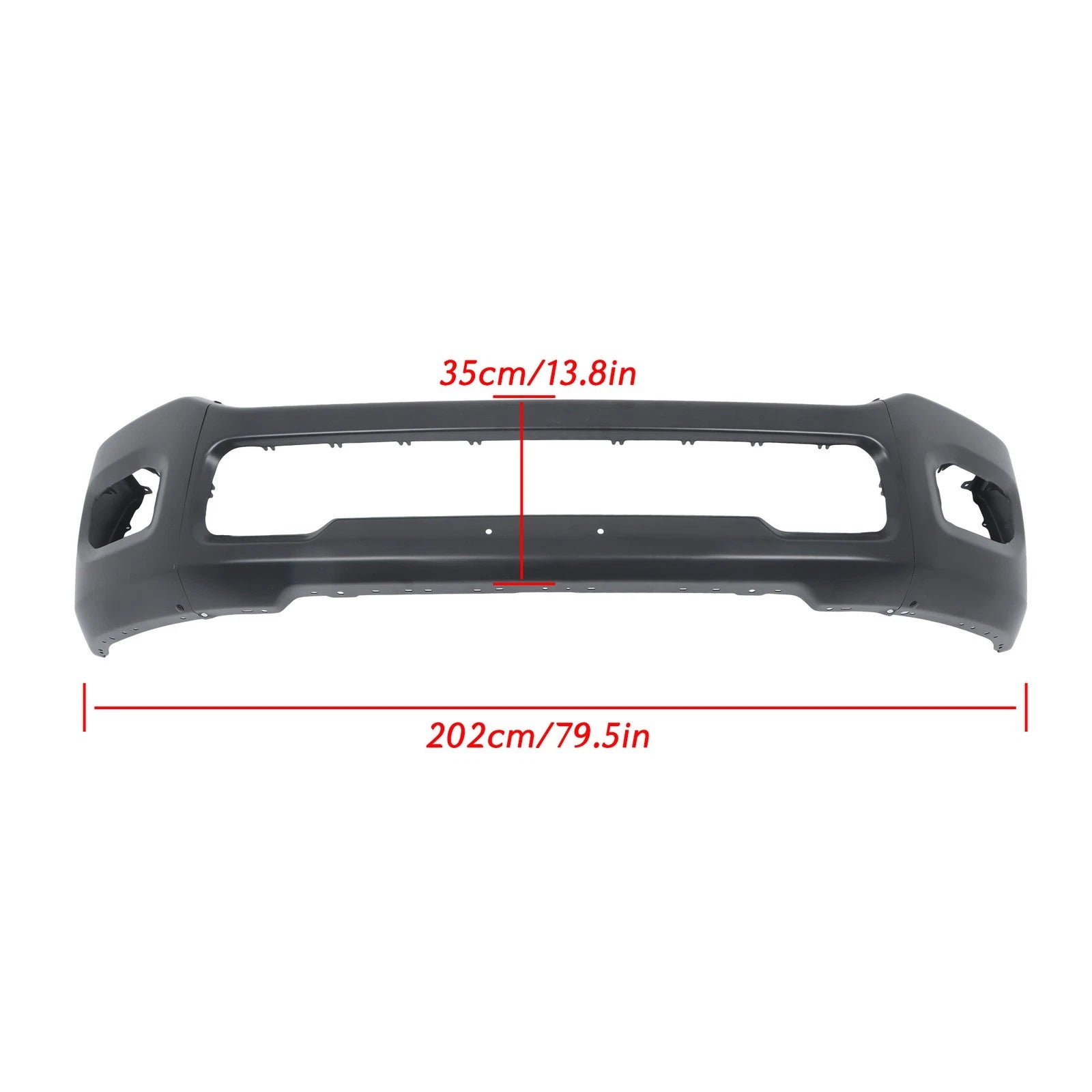 Split Front Bumper with Fog Holes for RAM 2500 3500 (2019-2024)
