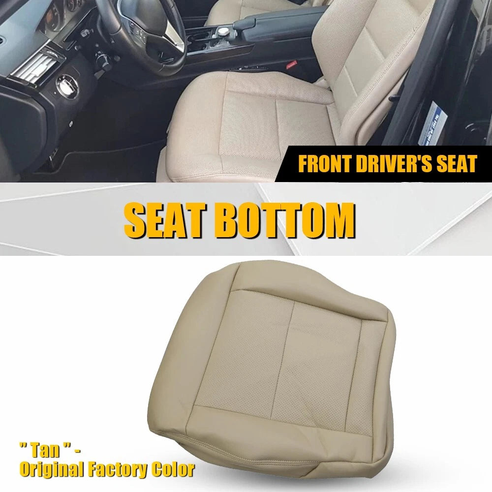Leather Seat Cover for Mercedes Benz E350 E550 (2010–2014) - Tan