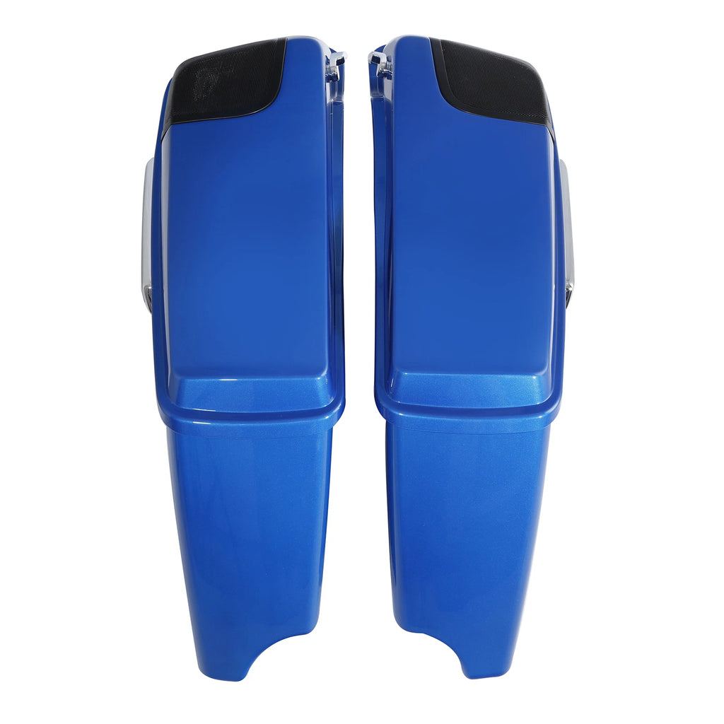 Stretched Saddlebags with Speaker Lids for Harley CVO Street Road Glide (2014–2024)