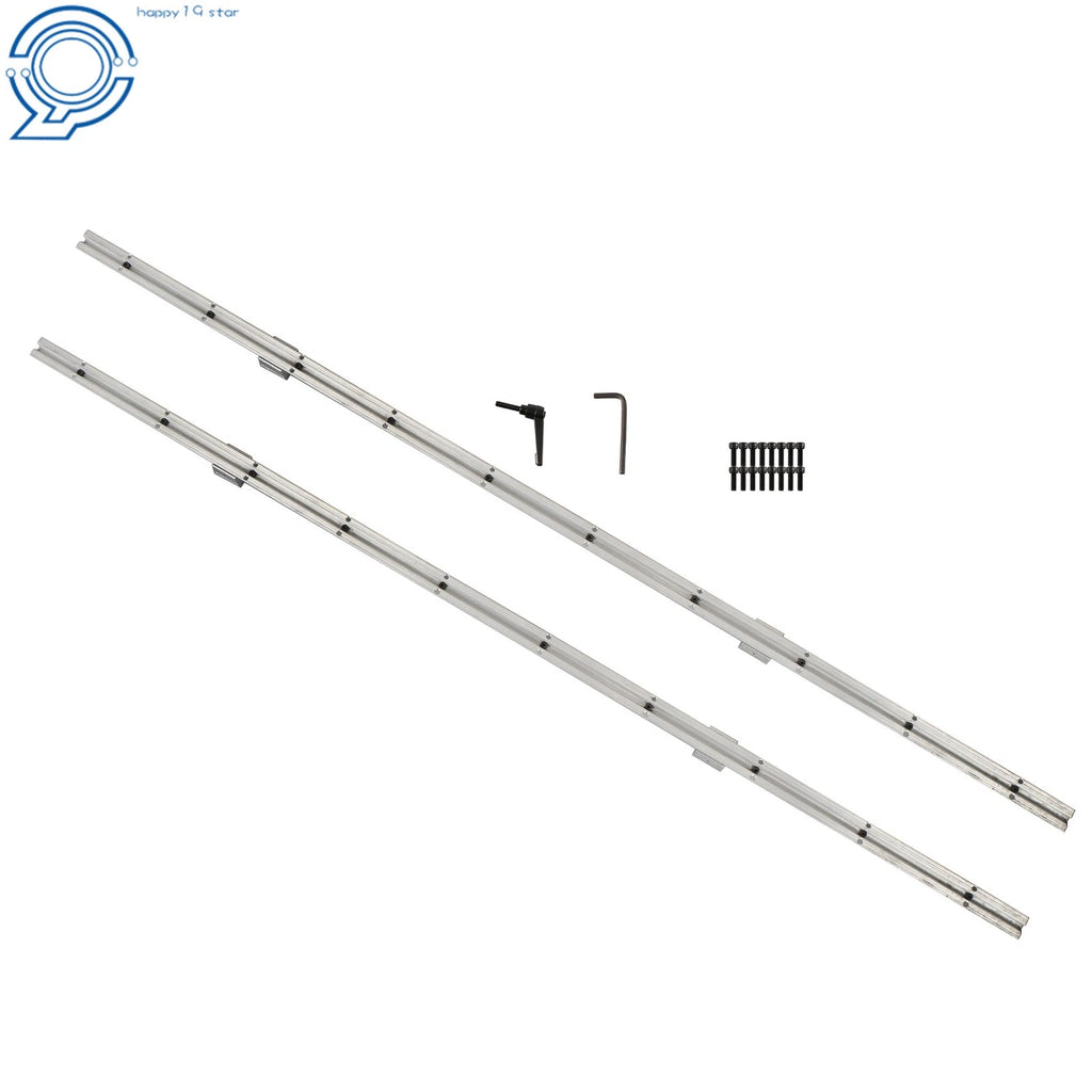 Set of 2 Linear Rails with 4 SBR12UU Blocks for CNC Machines (1500mm)