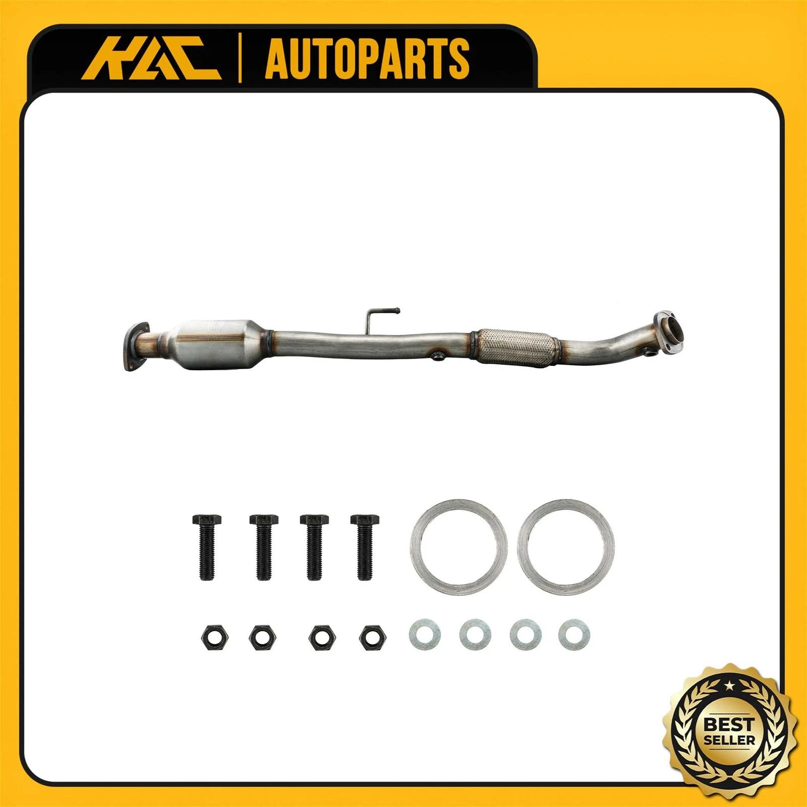 Rear Catalytic Converter with Bolts for Toyota Camry 2002-2006 Solara 2004-2006 (2.4L)