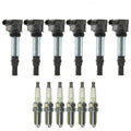 Set of 6 Ignition Coils & NGK V-Power Spark Plugs for 4Runner Tundra CTS 9-3 V6