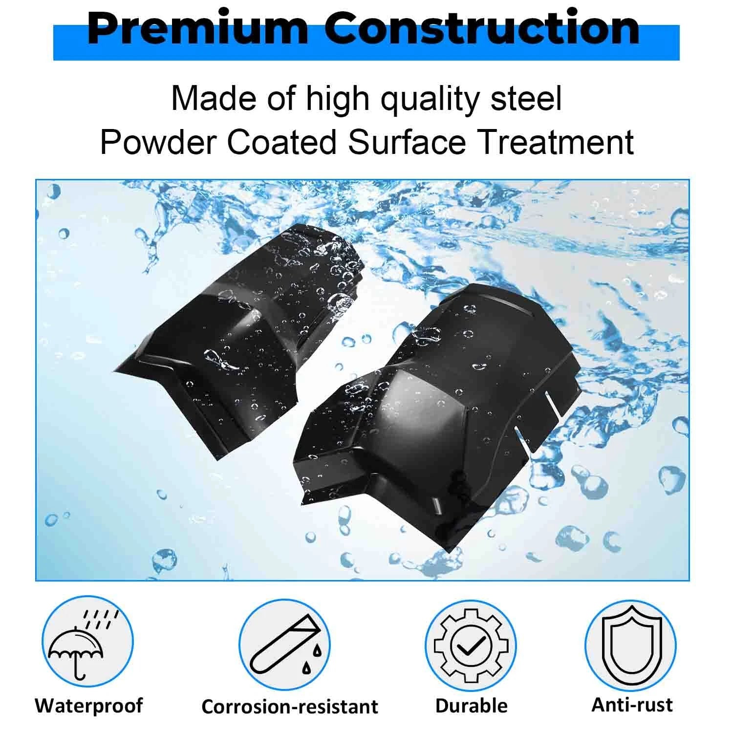 Set of 2 Extended Cab Corner Panels for Dodge Ram 1500 2500 (2009–2018)