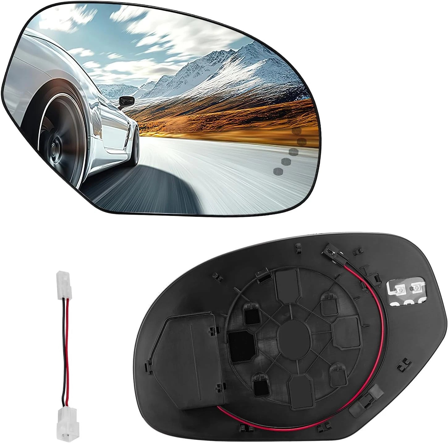 Heated Turn Signal RH Mirror Glass for Chevy Silverado 1500 (2009–2014)