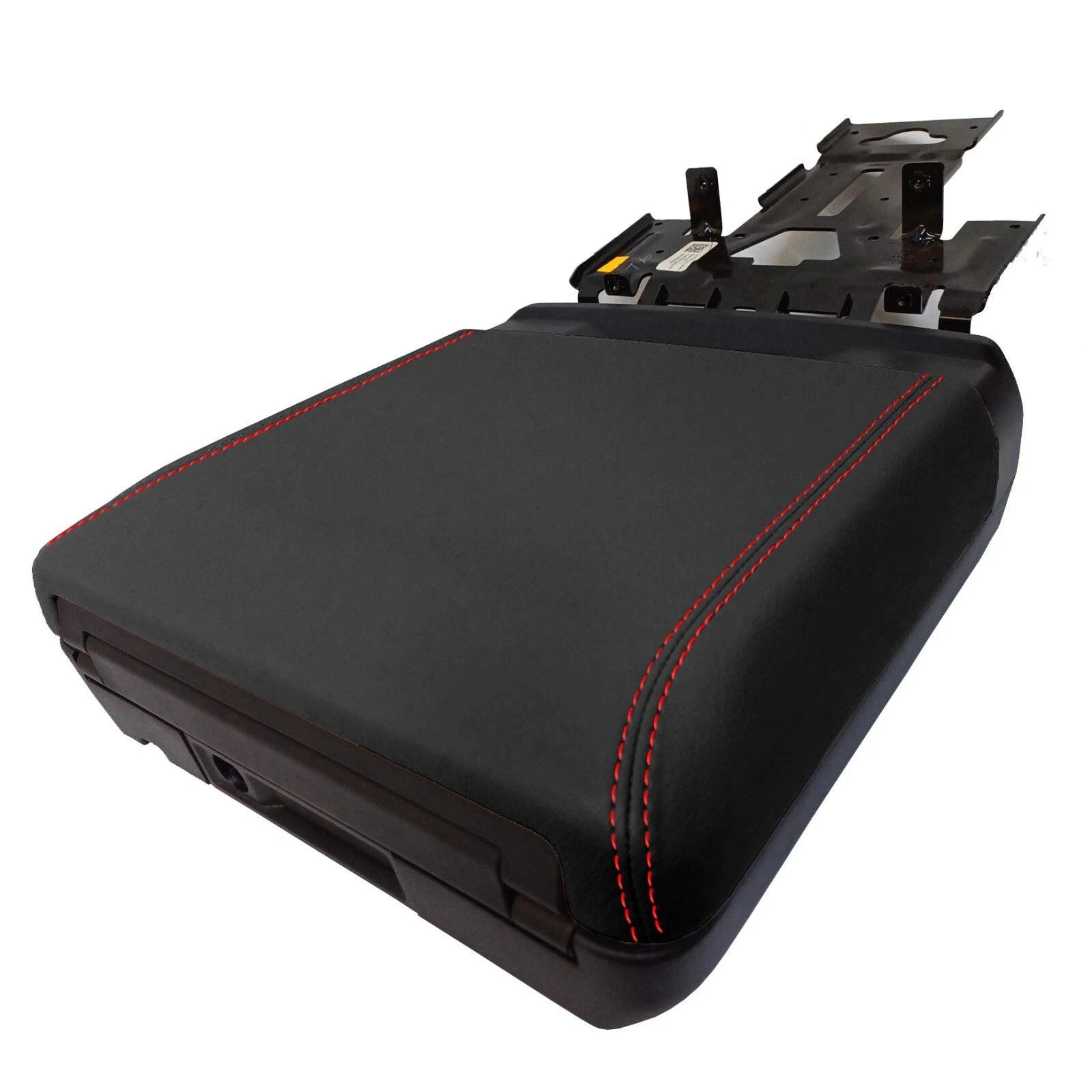 Console Armrest Cover for Ford F150 XLT (2021–2024) Red Stitch