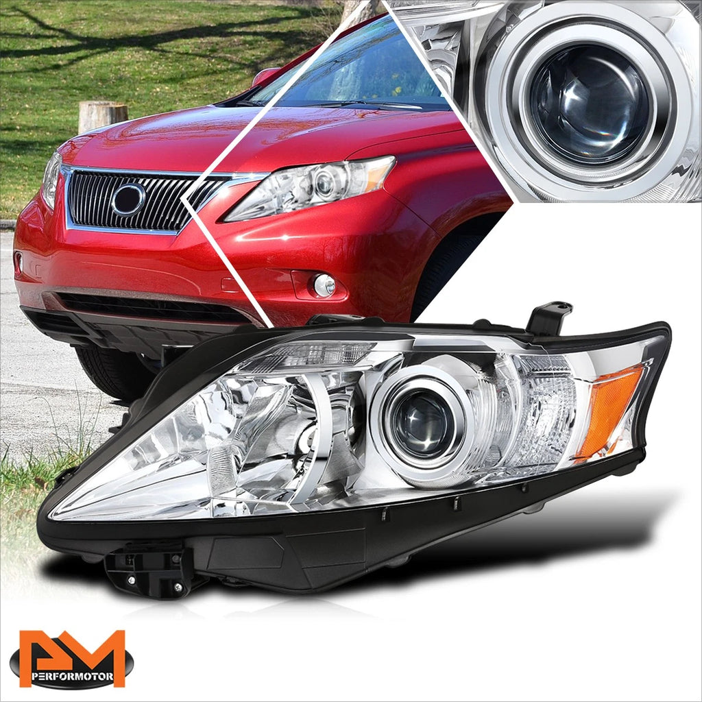 Left Side Black Amber LED Projector Headlight for GMC Acadia (2013–2016)