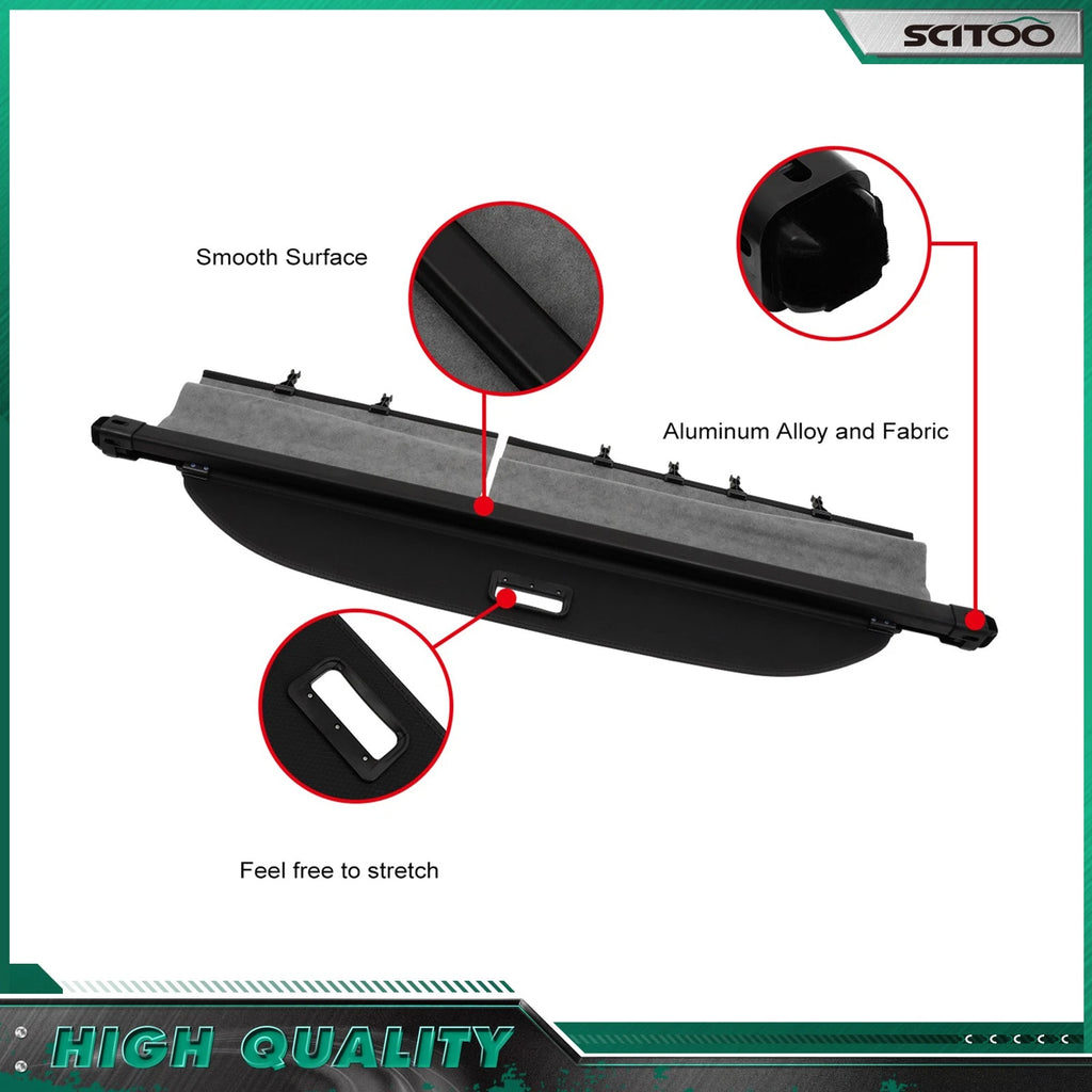 Tonneau Privacy Shield Cargo Cover for Toyota RAV4 (2013–2018)