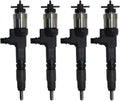 Set of 4 Fuel Injectors 095000-9690 J500-53052 for Kubota V3800 V3800T