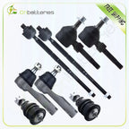 Set of 8 Front Ball Joint Tie Rod Ends for Nissan Sentra (2002–2006)
