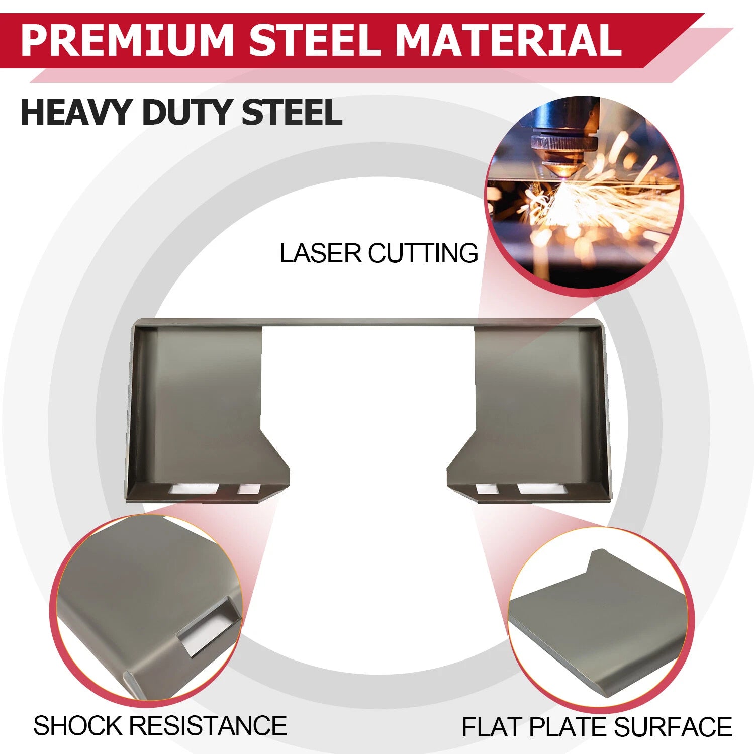 Quick Tach Mount Plate for Bobcat Skid Steer (HD)