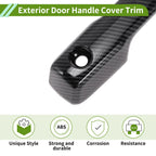 Exterior Door Handle Cover Trim for Toyota Tundra (2022–2024) Carbon Fiber Black